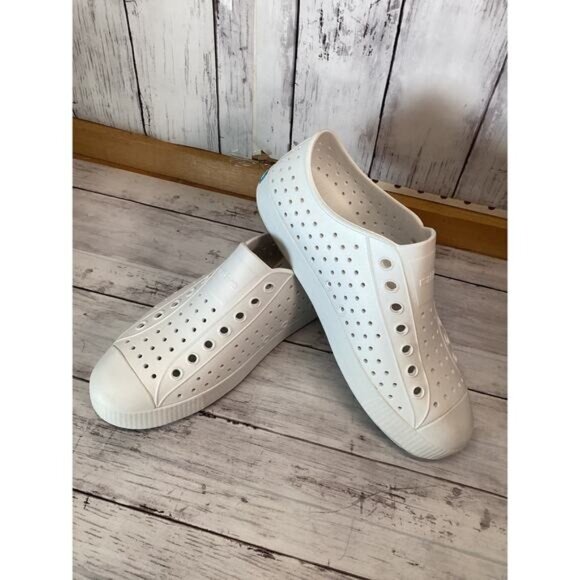 Whimsigoth heritage old money Native Jefferson shell white Women shoes size 11 - Picture 1 of 4